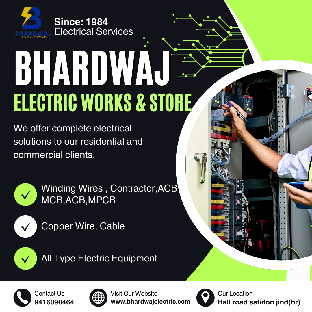 Black and Green Modern Electrical Services Instagram Post